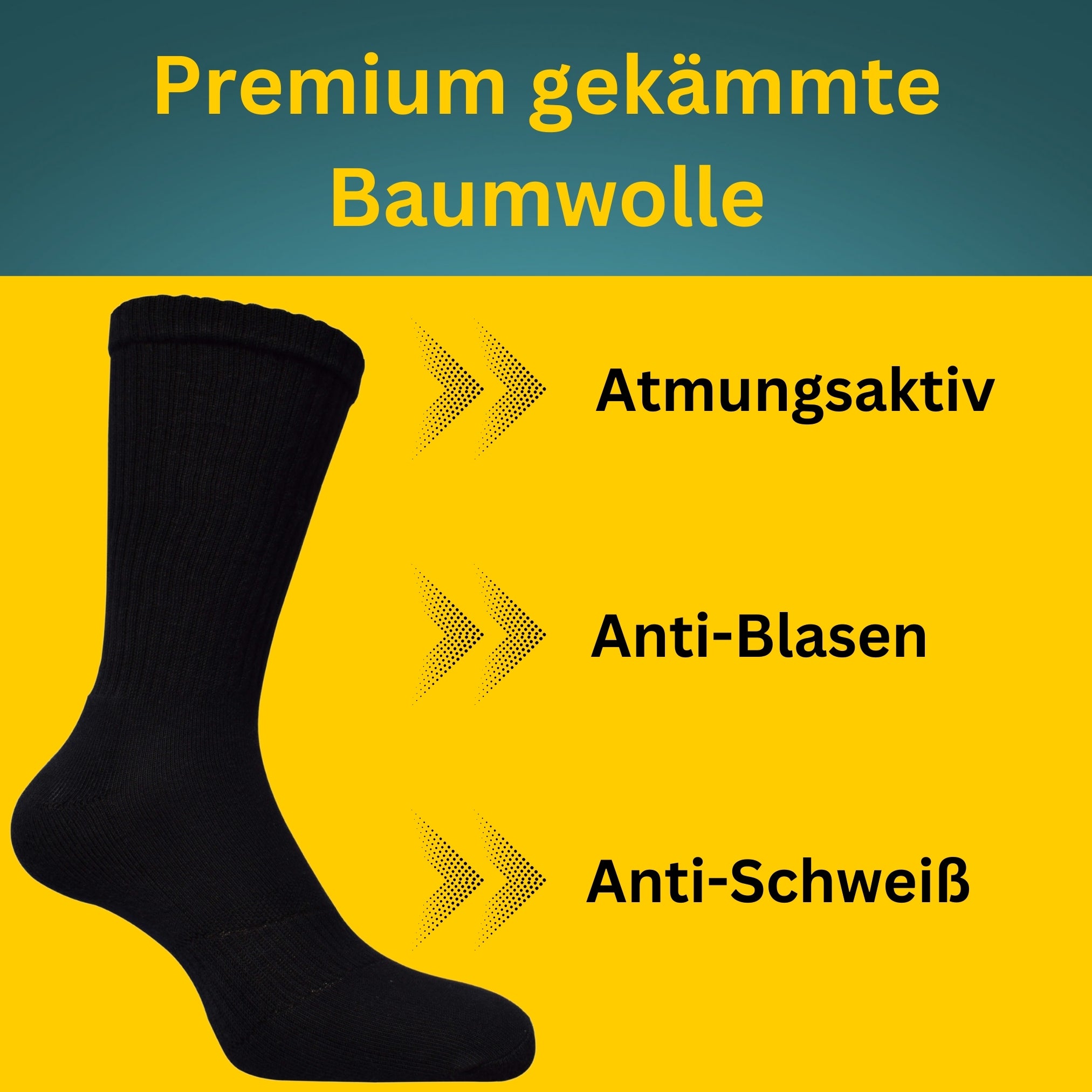 Arbeitssocken gegen Schweißfüße - Langlebig & Haltbar